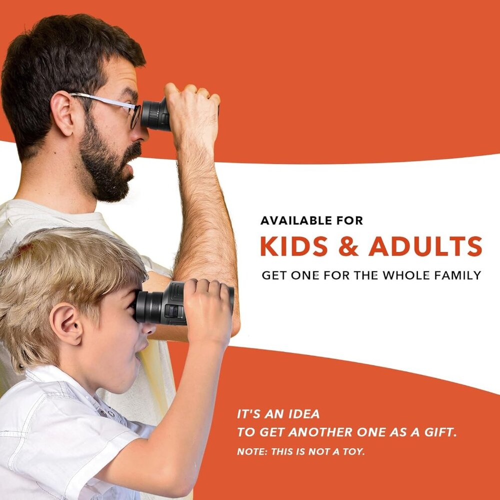 NIB Alatino 12x25 Compact Binoculars for Adults & Kids,